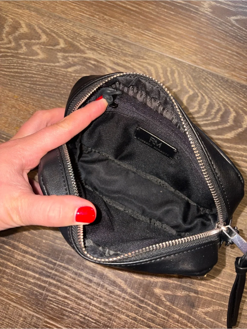 Rebecca Minkoff Black Quilted Crossbody with Stud Detail